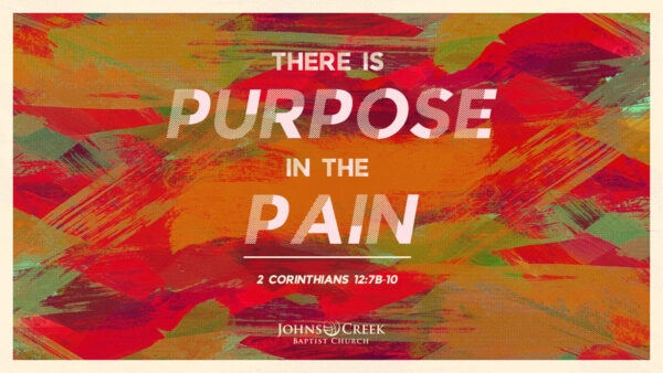 There is Purpose in the Pain Image